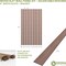 Ekena Millwork 94H x 1/4T Adjustable Wood Slat Wall Panel Kit w/ 4W Slats, Walnut contains 11 Slats SWW55X94X0250WA - alternate 3